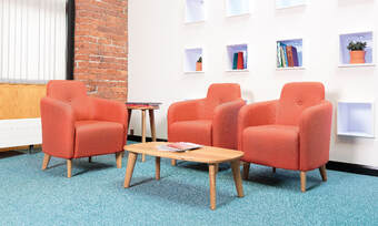 Lux soft seating range designed by Jason Lansdale, furniture designer