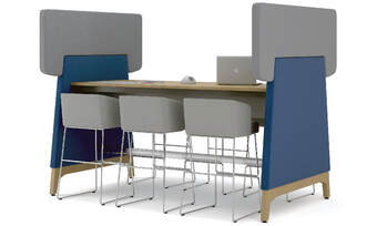 Rendezvous table system design by Jason Lansdale, furniture designer