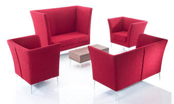 Zeus free-standing soft seating range designed by Jason Lansdale, furniture designer