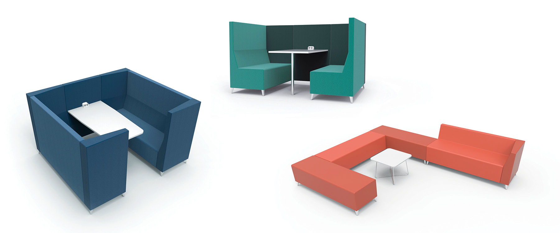 Julio, free-standing modular seating system designed by Jason Lansdale, furniture designer