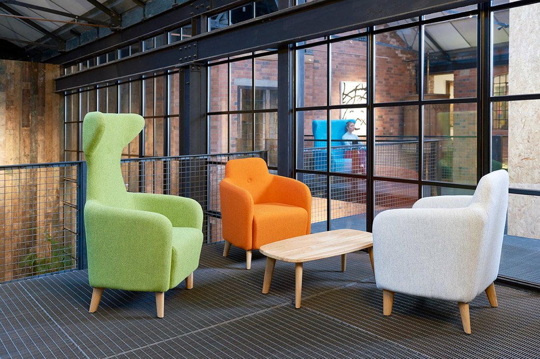 Lux soft seating range designed by Jason Lansdale, furniture designer