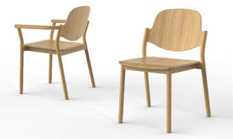 Harper chair design by Jason Lansdale, furniture designer