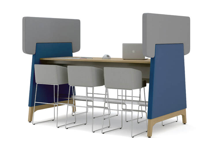 Rendezvous table system designed by Jason Lansdale, furniture designer