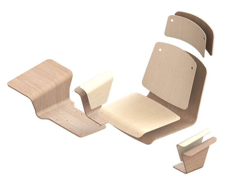 Team Up multi-purpose seating range designed by Jason Lansdale, furniture designer