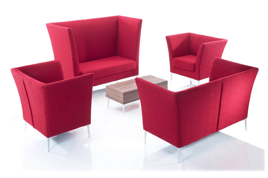 Zeus, free-standing soft seating range designed by Jason Lansdale, furniture designer